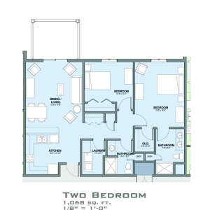 2 Bedroom Wheaton