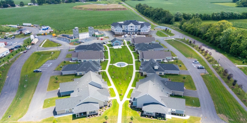 Fox run + villas drone overhead – William Trostel Photography